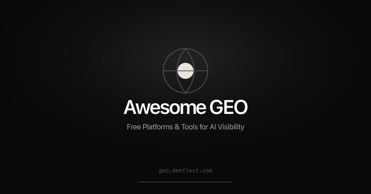 Awesome Generative Engine Optimization — Reference for GEO | aGEO